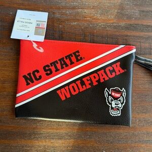 NC State Wolfpack Red and Black Wristlet Purse Bag